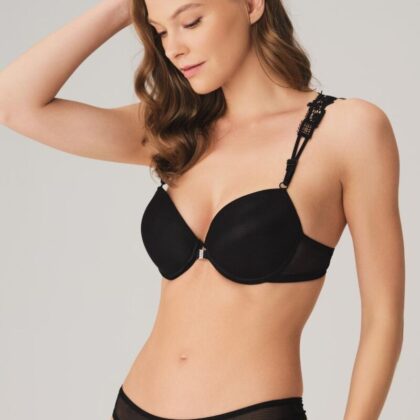 After Midnight — Black Lace Bra & Thong Set